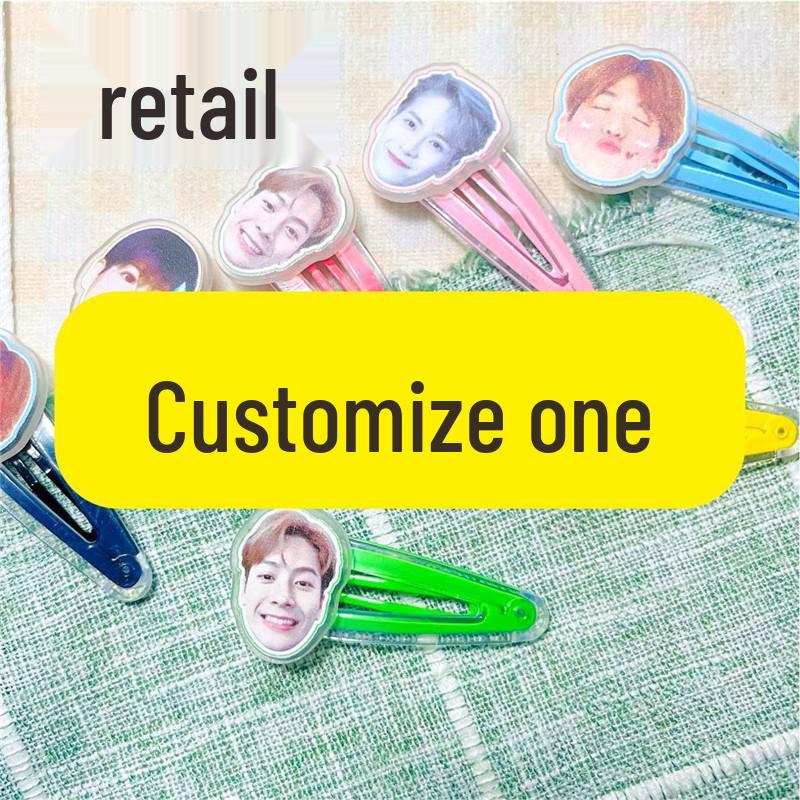 ITZY Yeji & Yuna Star Acrylic Hair Clips - Concert Support Accessories