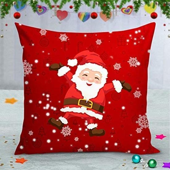 Set of 5 Cushion Covers 30.48 Cm Christmas Decorations Cushion Cover for Sofa Xmas Theme Cushion Cover