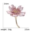 Enamel Cherry Blossom Brooches for Women Trendy Flower Pin Plant Lapel Pins Event Funny Luxury Gifts New Year Friends Decoration