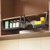 Kitchen Storage Hanging Basket - No Installation Needed, Layered Seasoning & Dormitory Organizer