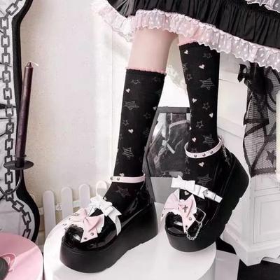 Women's Shoes Mary Janes Women's High Heels Fashion Butterfly-knot Dress Pumps Women New Buckle Strap Platform Heels