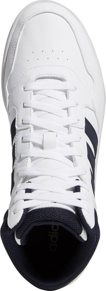 Buty koszykarskie Adidas Hoops 3.0 Mid Classic Vintage białe/atramentowy legendarny/żywy czerwony