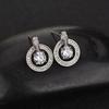 AAA Zircon Inlaid Classic Versatile Stud Earrings - European & American Style