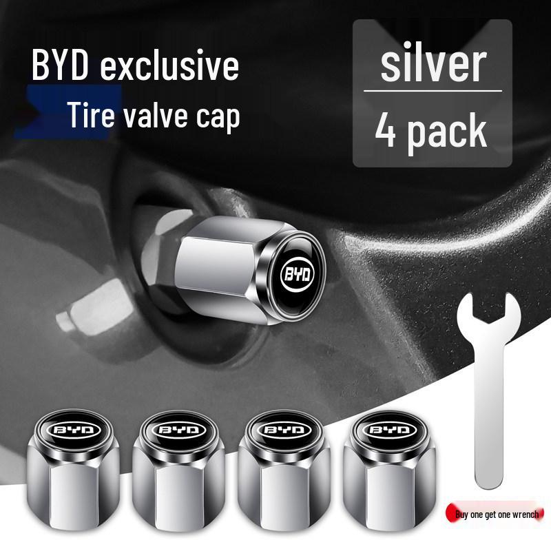 BYD Car Tire Anti-theft Metal Valve Stem Cap