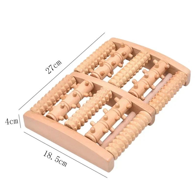 Wooden Foot Roller Wood Care Massage Reflexology Muscle Relax Relief Massager Spa for hand massage household foot massager Care
