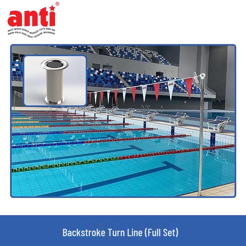 Swimming Backstroke Turn Line Set