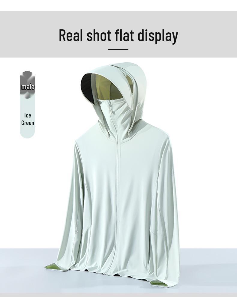 UPF50+ Women's Black Glue Brim Ice Silk Sun Protection Jacket - Breathable Anti-UV Summer Windbreaker.