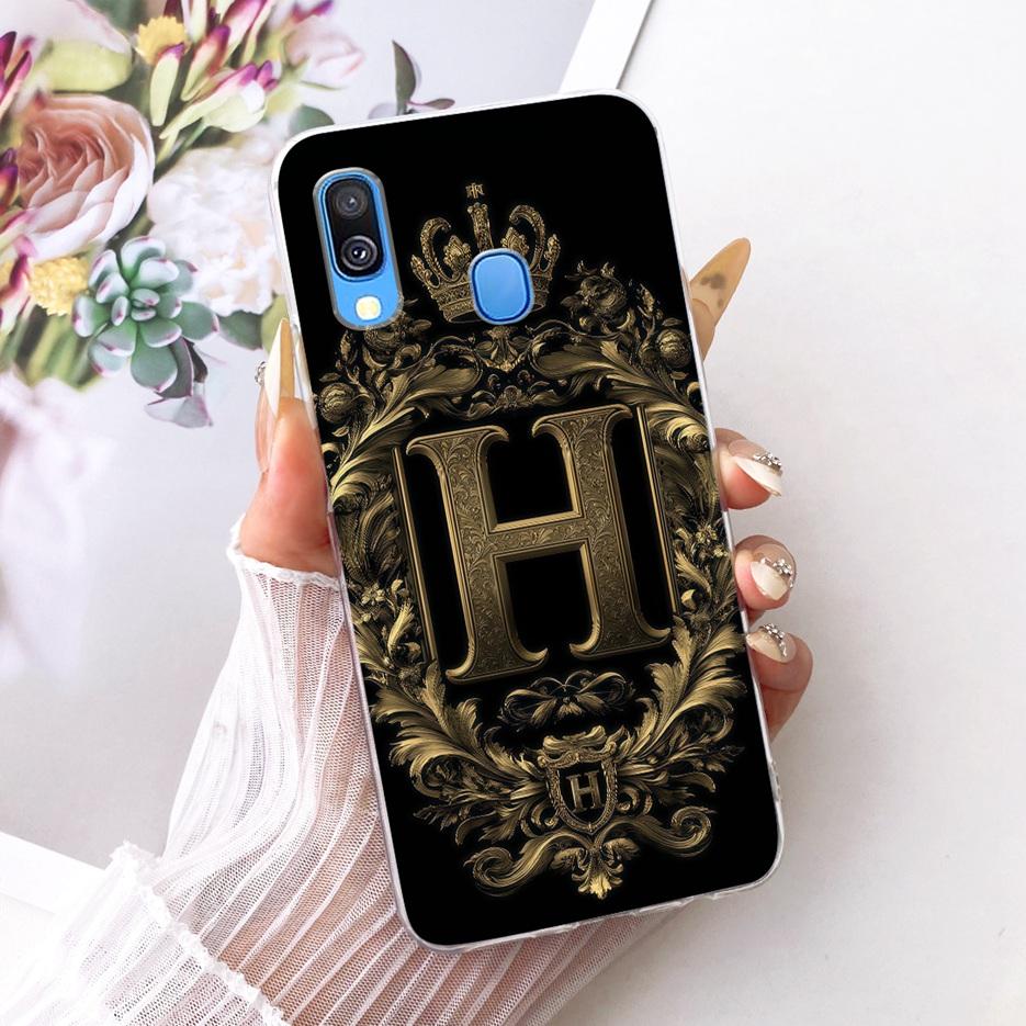 For Samsung Galaxy A40 Case SM-A405F Luxury Crown Letters Cover Soft Slim Phone Case For Samsung A40 A 40 GalaxyA40 Fundas Coque