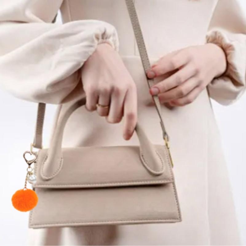 Plush Bag Pendant Practical Key Holder Decor Car Keyring Ornament for Backpacks