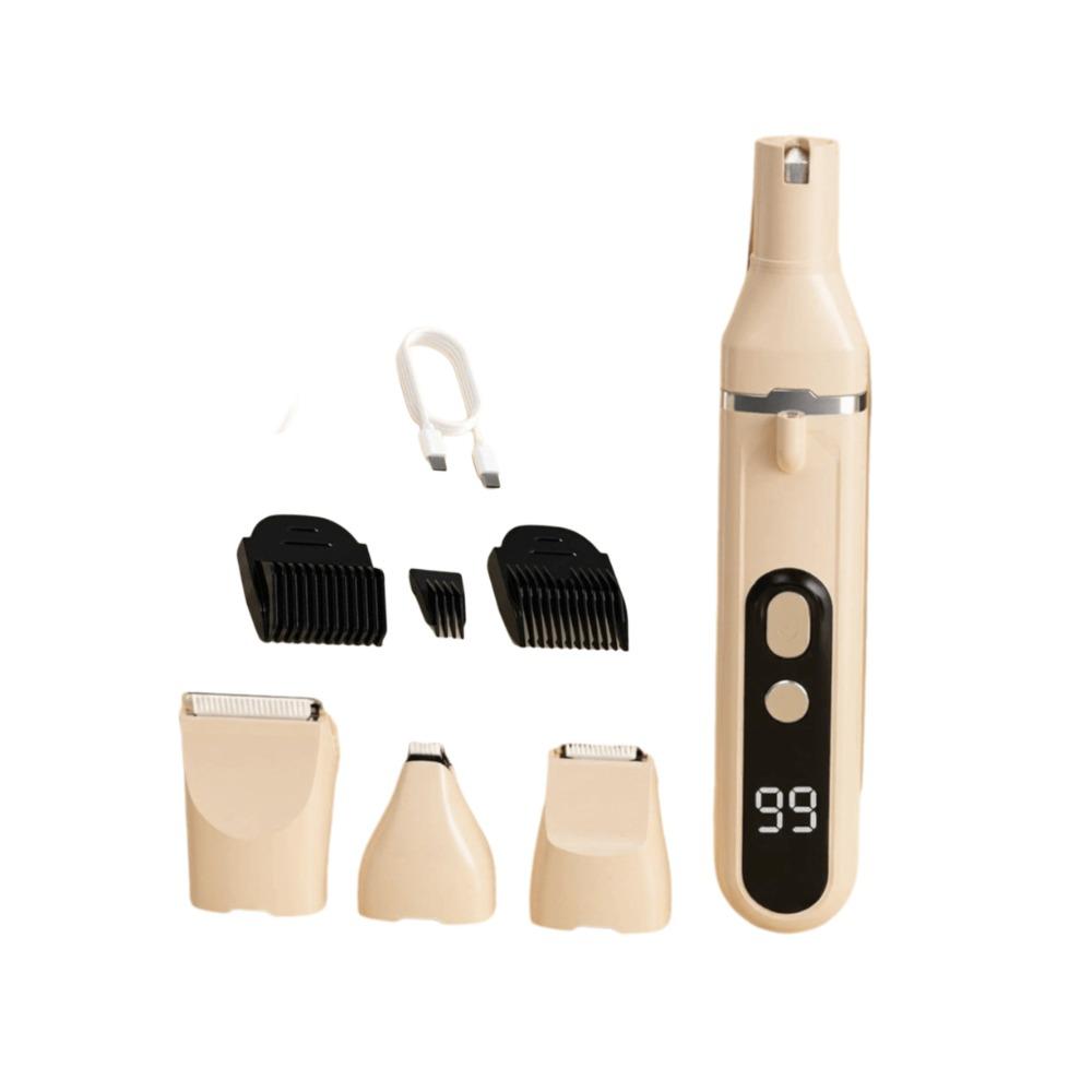 Professional Dog Grooming Trimmer USB Rechargeable Electric Nail Trimmer  Pet Grooming жёлтый