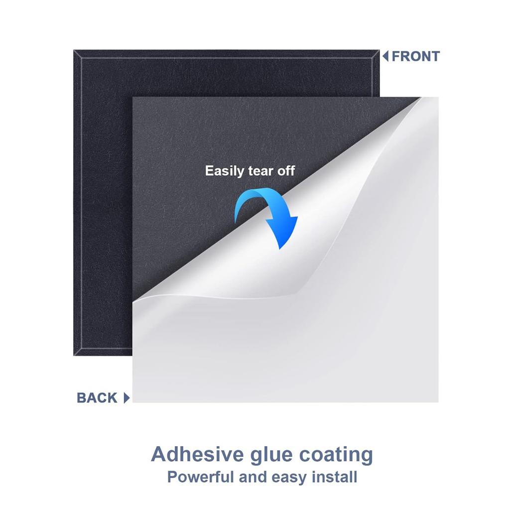 Pack of 12 Polyester Fiber Soundproof Wall Panels Wall Tiles Sound Absorbing Panels Suitable for Living Room Studios