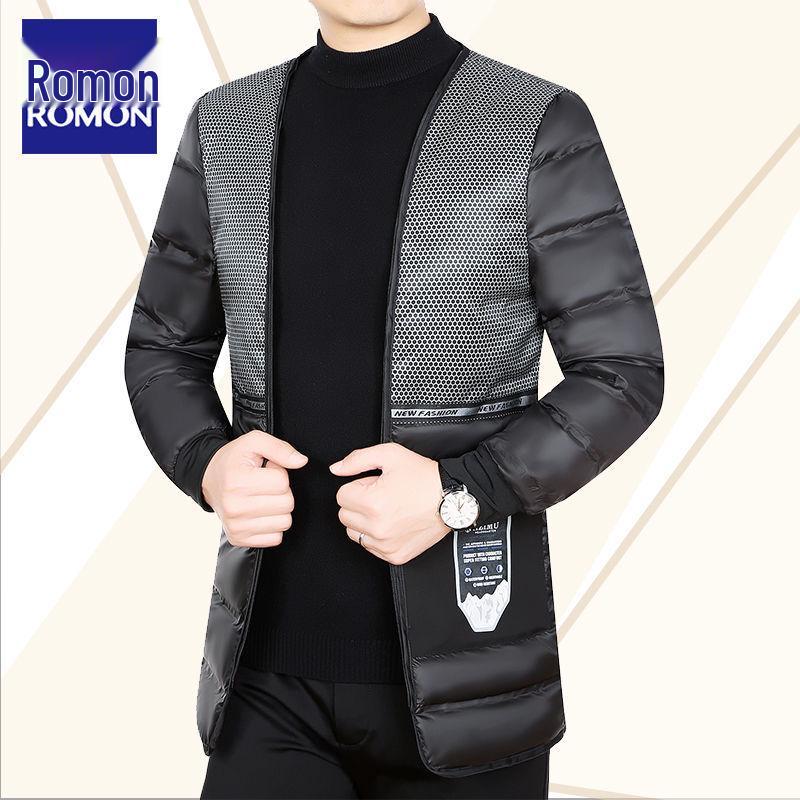 Romon Men's Mid-Length Thick Winter Goose Down Parka (2025 Edition)