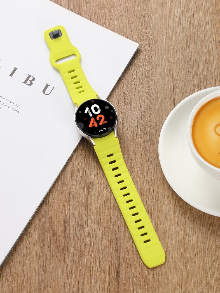 No Gap Sport Silicone Strap For Samsung Galaxy Watch 7/FE/6/5/4 44mm 40mm Bracelet Watchband Watch 6-4 Classic 47mm 43/46mm Belt
