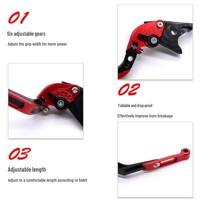 Telescopic Folding Brake & Clutch Levers for DL250, GW250, GSX250R, RGV250