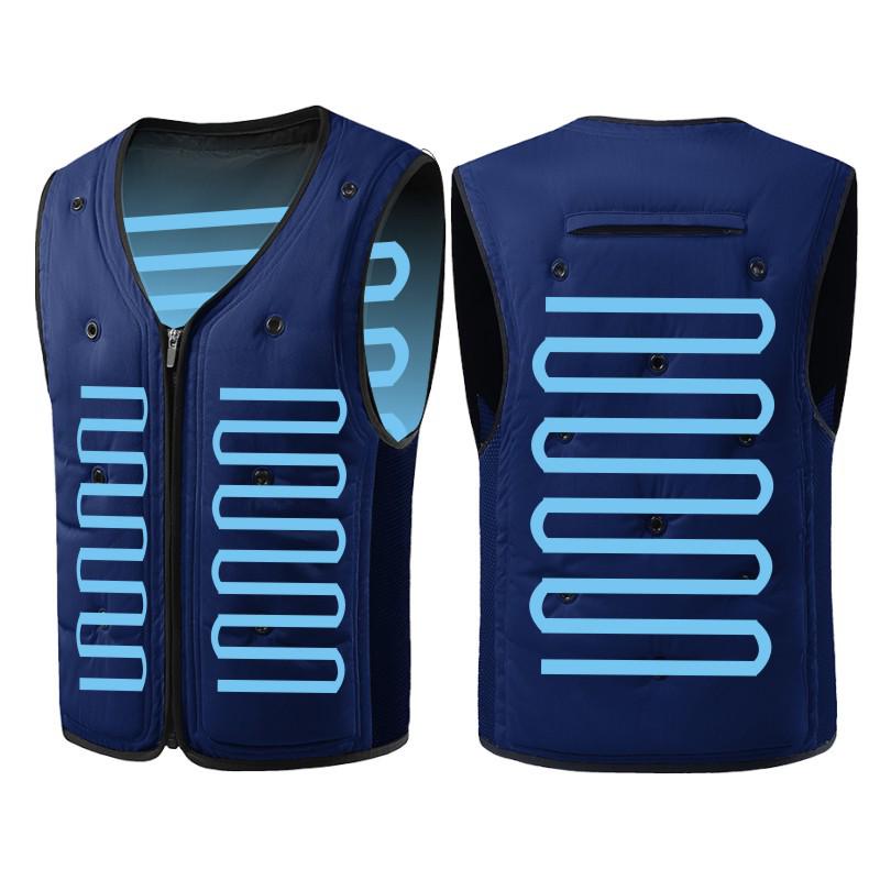 Couple Style Water-Cooled Cooling Vest: Sun Protection Workwear for Outdoor Construction XXL синий