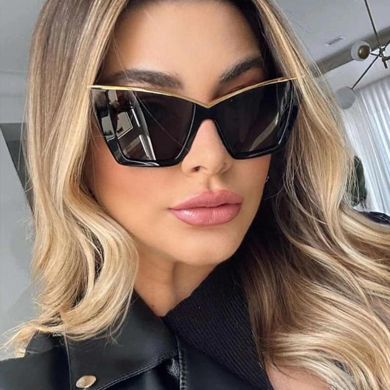 Fashion Trendy Sun Glasses Women Cat Eye Shape UV400 Protection Sunglasses for Men Holiday Travelling Women's Sunglass
