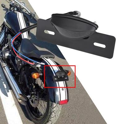 Motorcycle LED Rear Brake Tail Light Stop License Plate Lights for   Smoke