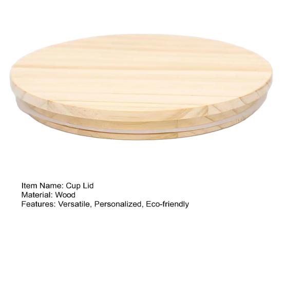 Dřevěné víčko na hrnek pro láhev na vodu, hrnek na čaj pro aromaterapii, těsnící víčko pro skleněnou láhev 90/100/110/130 mm, víčko na sklenici na potraviny pro domácí kuchyni, venkovní cestování