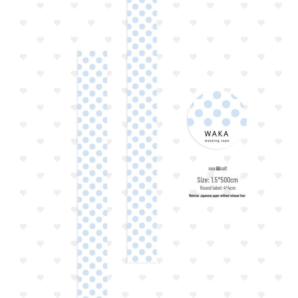 Polka Dot Washi Tape: Durable, hand-tearable tape perfect for DIY projects and organizing with colorful polka dot patterns and pull-strip designs.