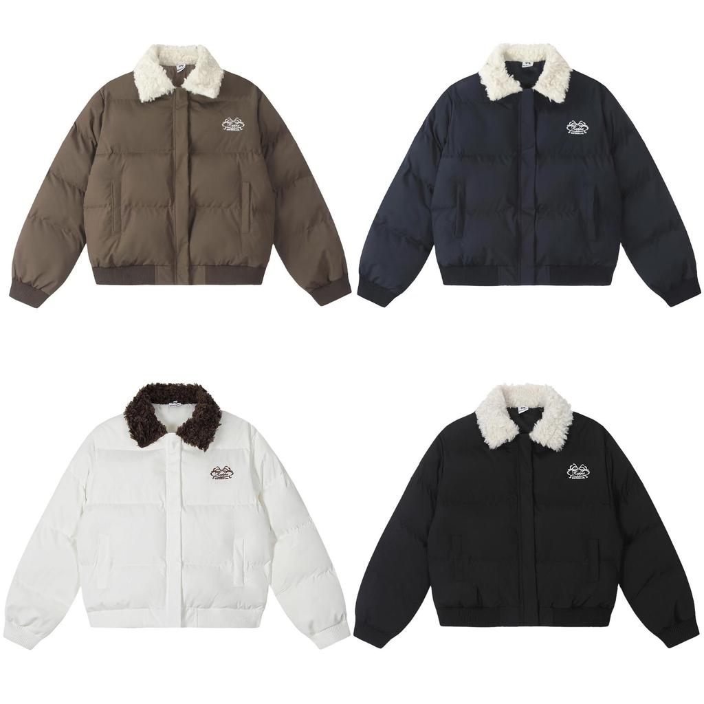 2025 American-Style Cotton Jacket with Lamb Wool Lapel – Thick, Warm, and Hot-Selling Winter Coat