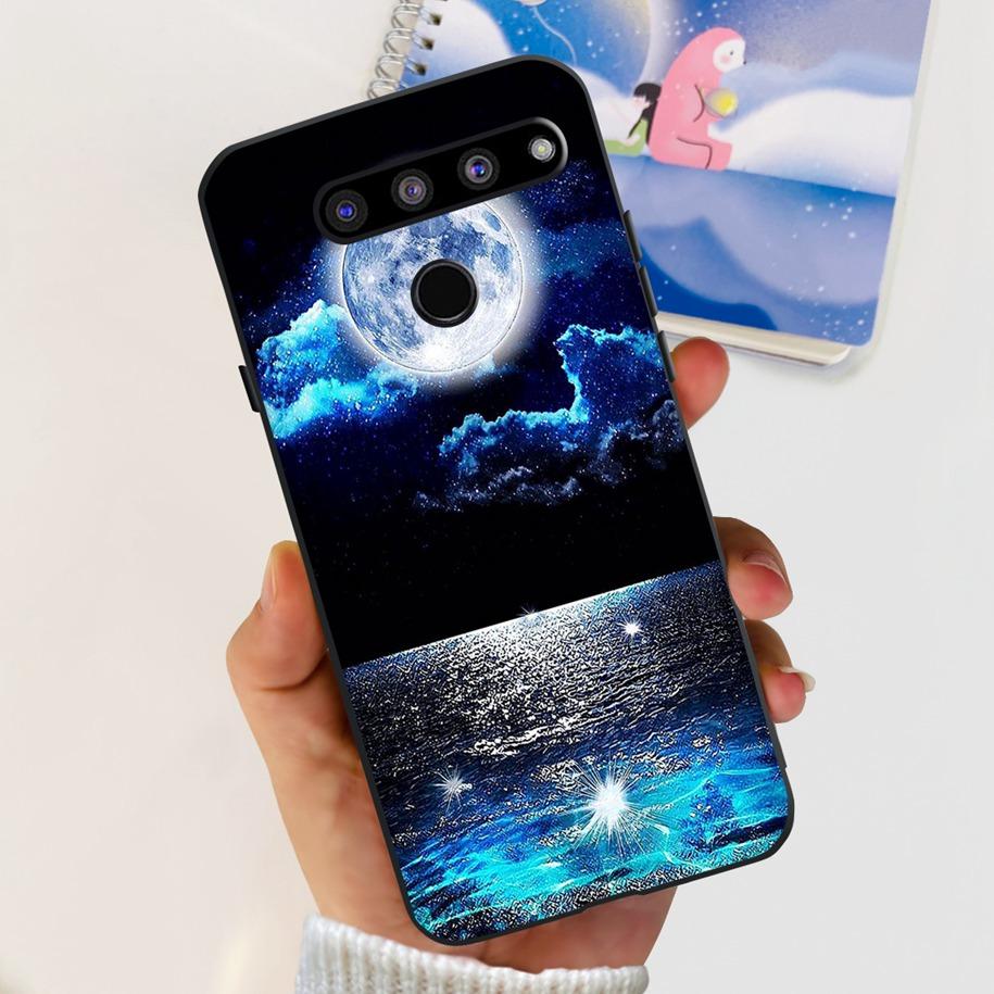 For LG V50 ThinQ 5G Case LM-V500EM Phone Cover Fashion Flower Butterfly Soft Silicone Back Cover For LG V40 V50s Thinq 5G Bumper