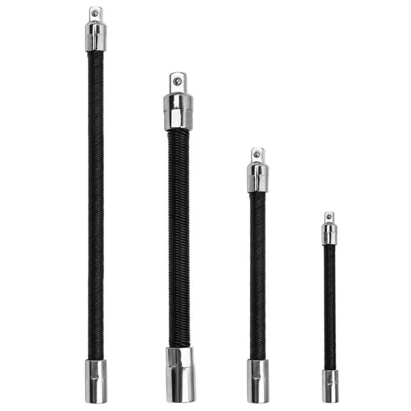 ABYN-Flexible Socket Extension Bar Set 1/2" 1/4" 3/8" Shaft Drive 12" 10" 8" 6" Flexible Socket Extension
