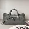 Internet Celebrity Same Style Fashionable All-matching Retro Suede Tote Design Portable Shoulder Bag