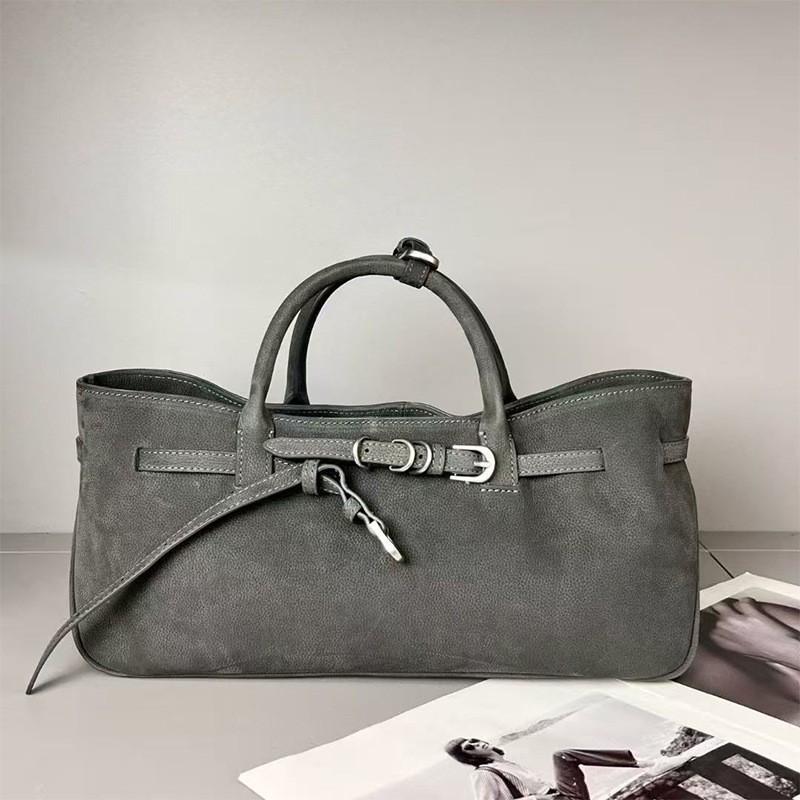 Internet Celebrity Same Style Fashionable All-matching Retro Suede Tote Design Portable Shoulder Bag