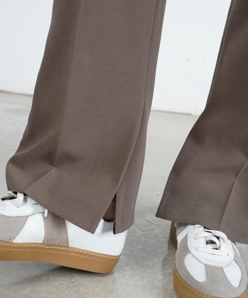 BIRBANTE Essential Slit Slacks - Beige