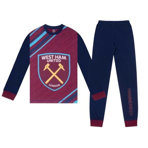 West Ham United FC Boys Sublimation Long Pyjama Set
