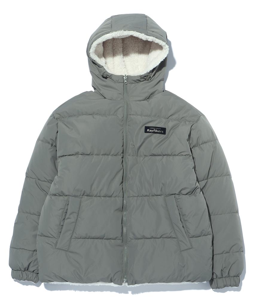 RAYFIKERS Wool Boa Reversible Dual Padded Jumper Mp4Ju808_Khaki