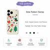 For iPhone 17 Pro Max Case Christmas Snowman and Tree Pattern Printing Straight Edge TPU Phone Back Cover
