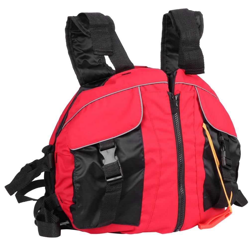 Adult Life Jacket Vest Beatle Shape Good Buoyancy Equipment for Canoeing Fishing Boatred