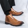 Trends Pointed Business Casual Chelsea Men's Boots 2025 British Style Comfortable Anti-slip Wearable Leather Ankle Boots