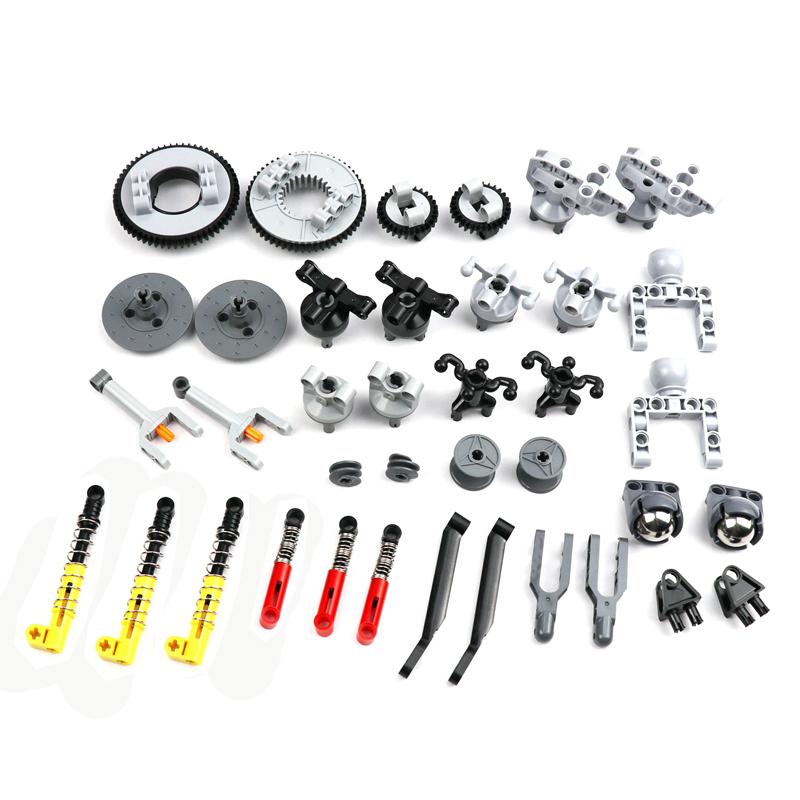 

MOC Technical Parts Bulk Building Blocks Steering Ball Axle Shock Absorber Bricks Technical Set Accessories 99009 92908 92909