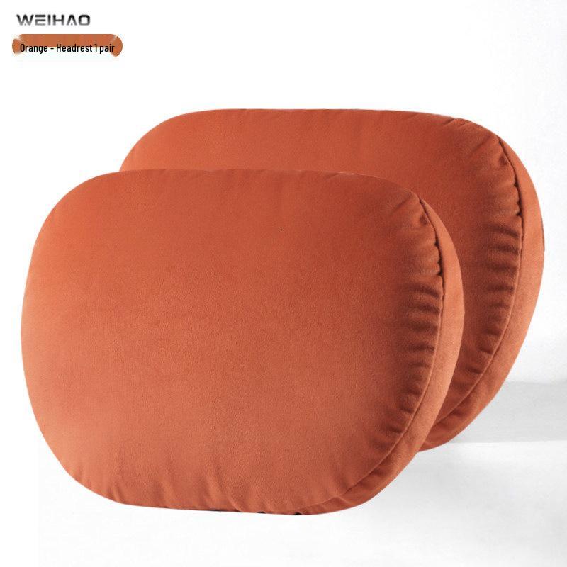 BMW Car Headrest Lumbar Pillow - Soft Pink Neck Support for Girls