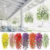 Artificial Hanging Flowers Silk Petunia Fake Flowers UV Resistant Outdoor Hanging Plants Wedding Home Garden Decorations