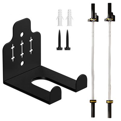 Barbell Hanger Wall Mounted Barbell Mount Rack Vertical Powder Coated Metal Barbell