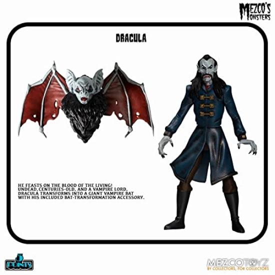 Monsters Tower of Fear 5 Point Action Figure Box Set Mezco's 3.75"