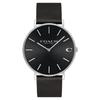 Charles Black Leather Men's Watch 14602149