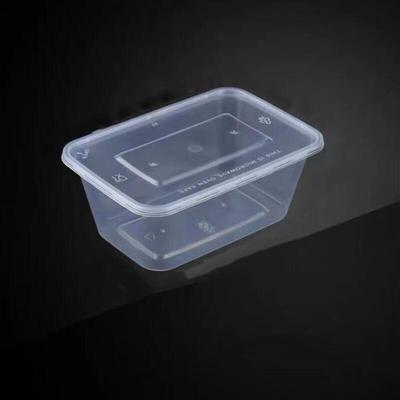 Engångs Transparent Plast Matbehållare med Lock