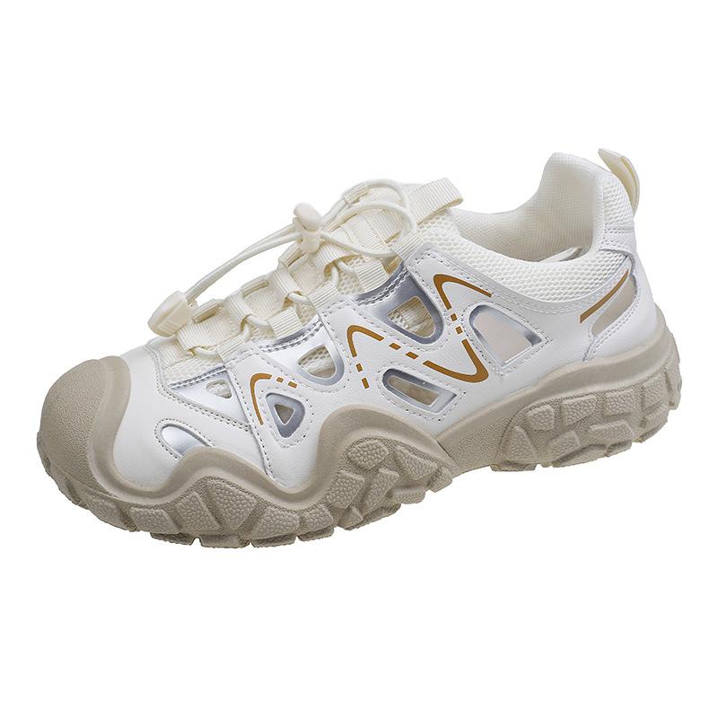Ugly cute hollow breathable sandals women's 2025 new outdoor mountaineering hiking sports leisure versatile dad shoes