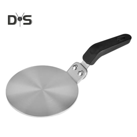 

Пластина рассеивателя тепла для газовой плиты 5,1/7,8 дюйма, круглый теплопроводящий индукционный адаптер с ручкой, предотвращающей ожоги, для равномерного распределения тепла. 13cm