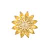 Light Luxury Crystal Sunflower Brooch, High-End Women'S Exquisite Sunflower Suit Pin, Fixed Clothes And Accessories, Corsage.