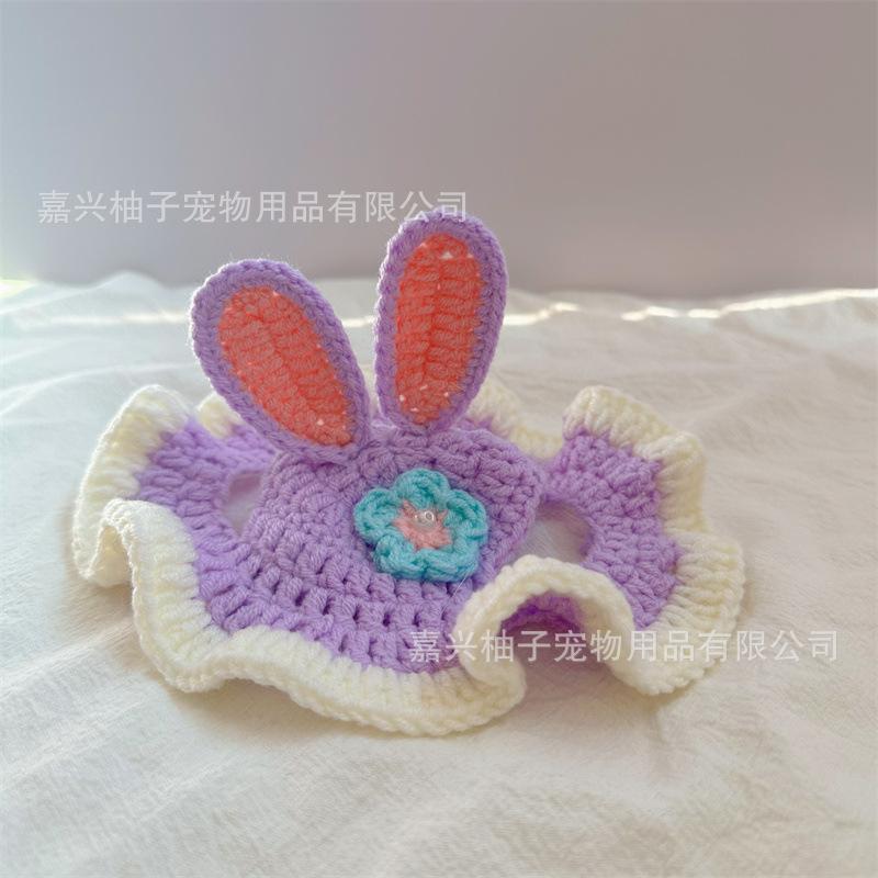 Handmade Knitted Cotton Decorative Pet Hat For Dogs And Cats