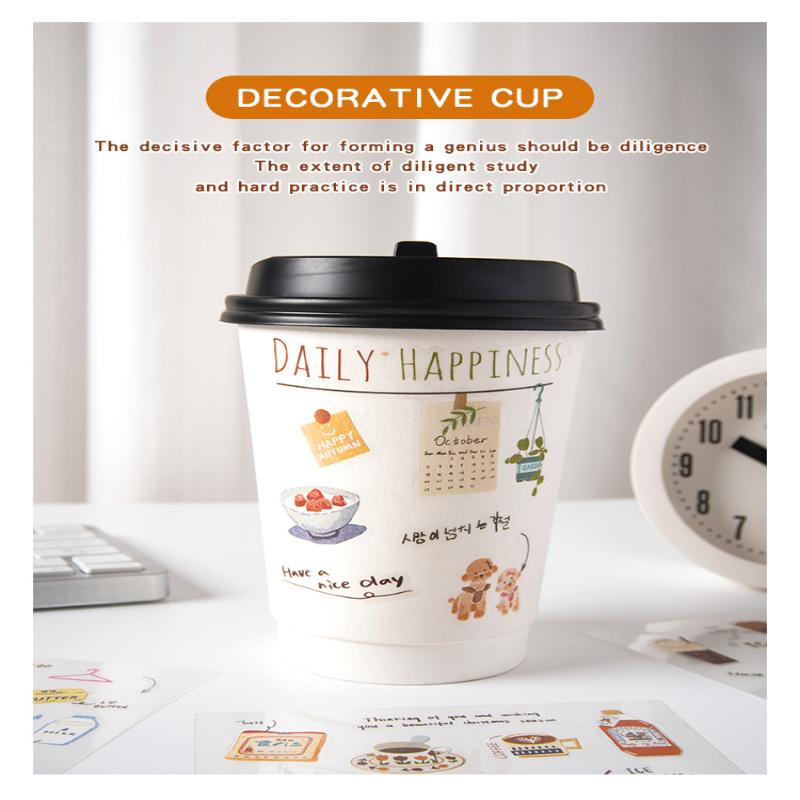 6Pcs Love Letter Planner Stickers - Cute Pet Waterproof  Stickers For Diy Crafts,Journal,Scrapbook, Water Bottles,Laptops