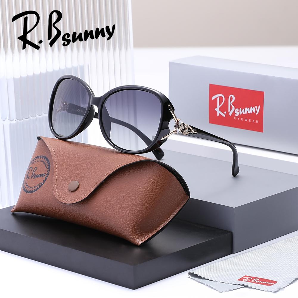 R.Bsunny Popular Vintage Polarized Sunglasses UV400 Anti-Glare Driving Glasses Luxury Casual Retro Trendy Eyewear