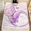 mew pattern Flannel Blanket, High quality Comfortable for All Seasons, Home Decor, Warmth and Comfort, Perfect for Gifts.