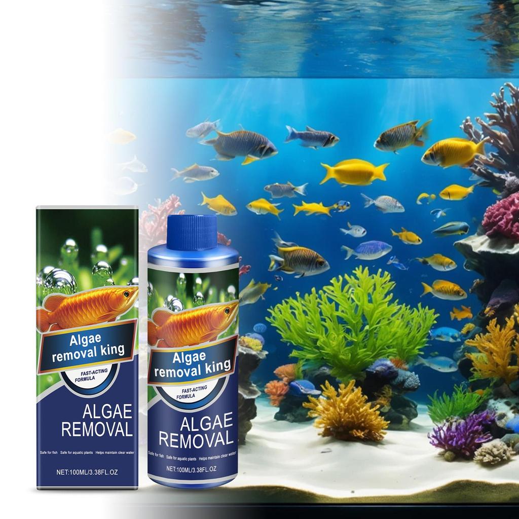 AMZ Aquarien Wasserklärer Reinigt Aquarienflecken, Macht Das Wasser Klar Und Kontrolliert Wachstum 100ml