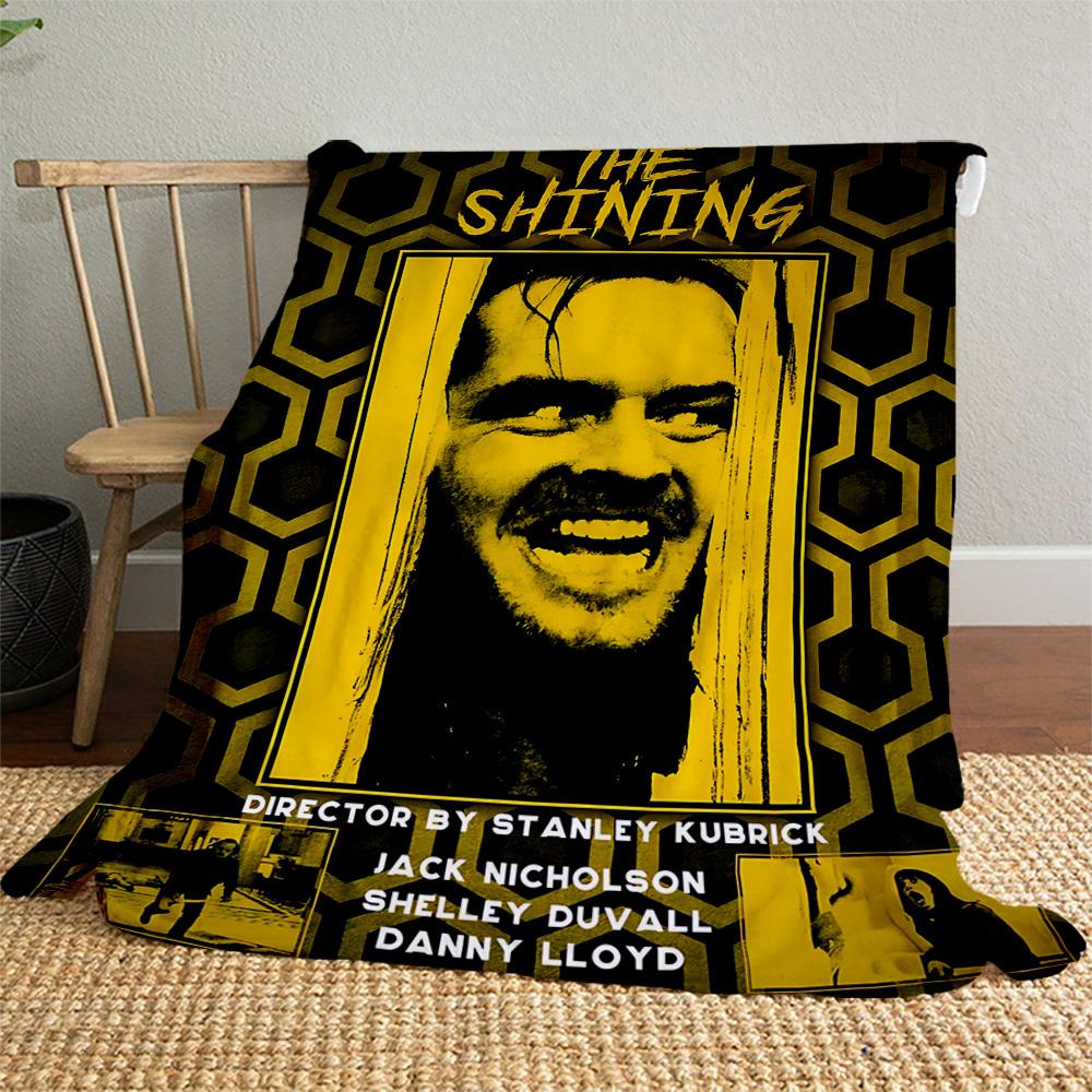 1pc THE SHINING Outdoor Flannel Blanket Soft Plush Decor for Picnics, camping,Bedroom, Playroom, or Lunch Break, Perfect Gift